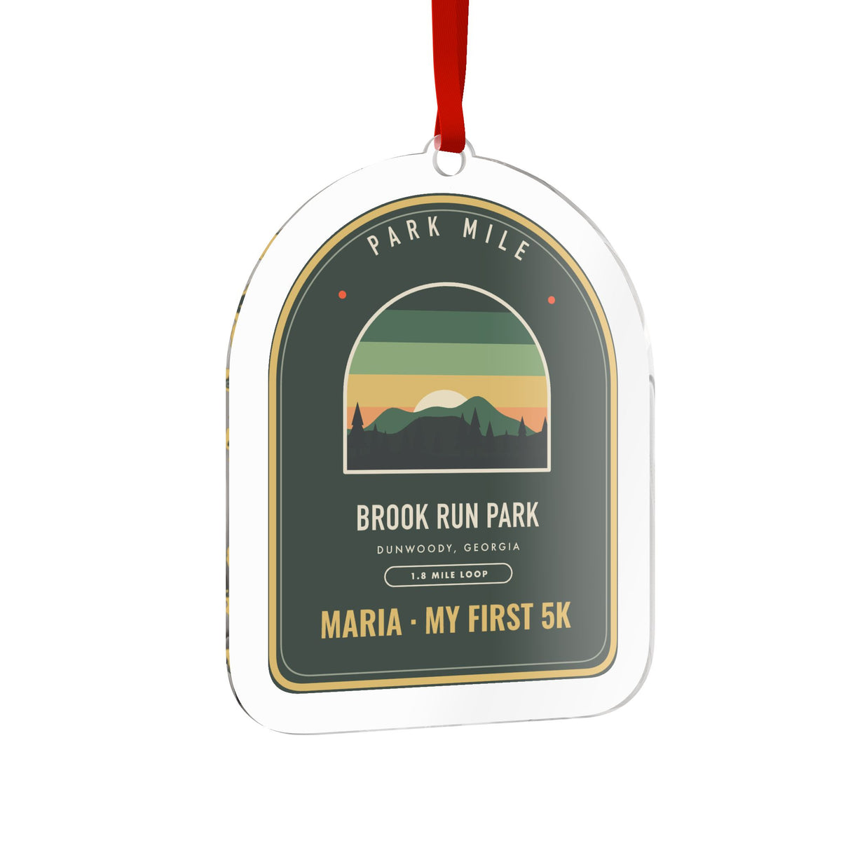 Brook Run Park Personalized Medal