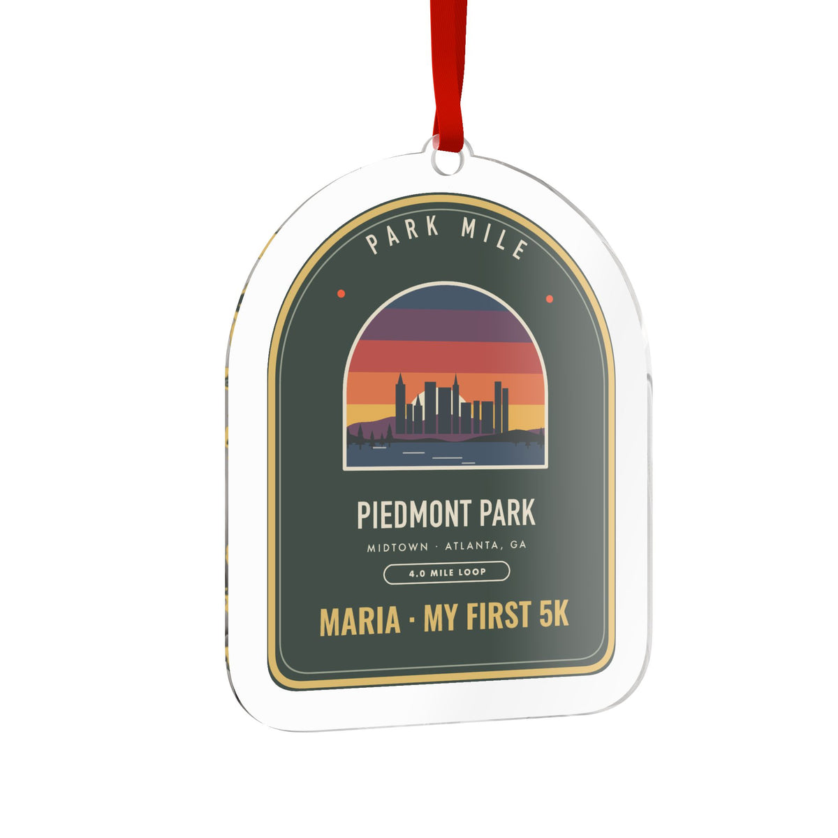 Piedmont Park Personalized Medal