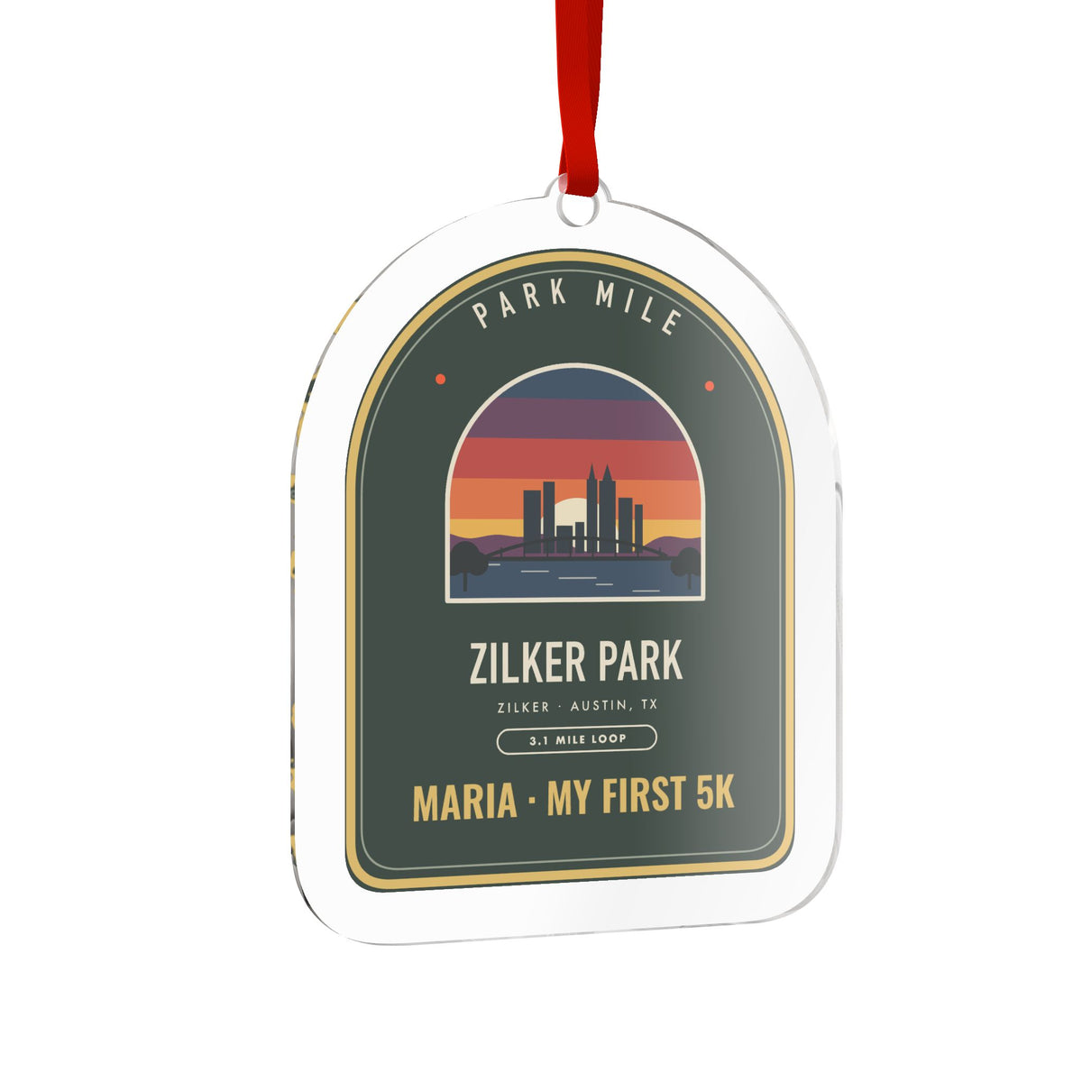 Zilker Park Personalized Medal