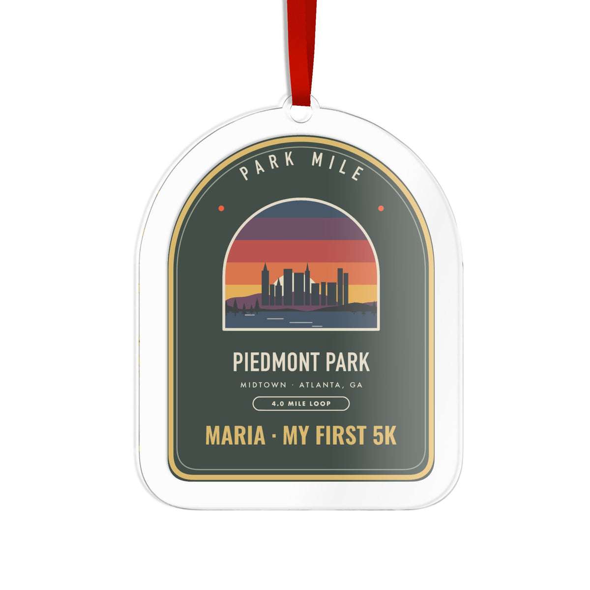 Piedmont Park Personalized Medal