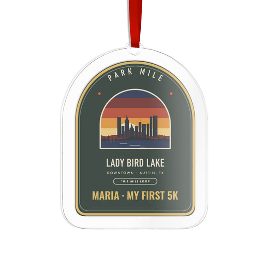 Lady Bird Lake Personalized Medal