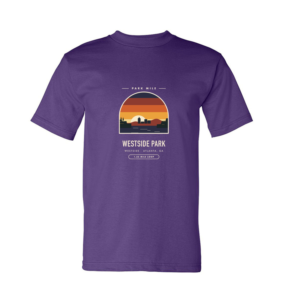 Westside Park Finisher Tee in Purple – front