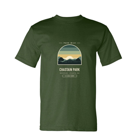 Chastain Park Finisher Tee in Army – front