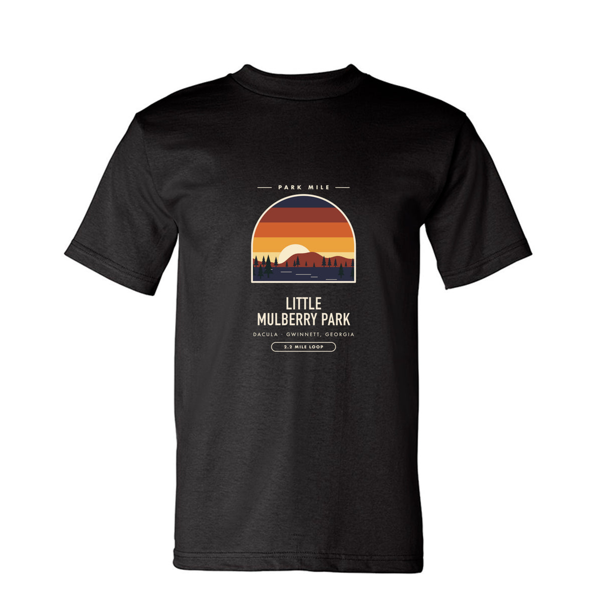 Little Mulberry Park Finisher Tee in Black – front
