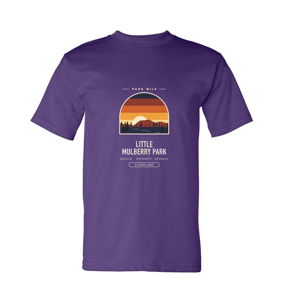 Little Mulberry Park Finisher Tee in Purple – front