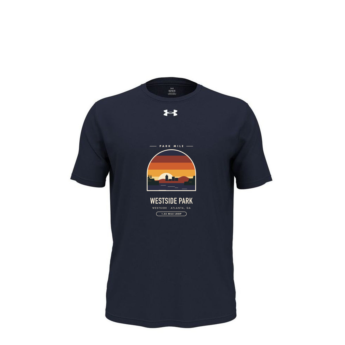 Westside Park Finisher Tech Tee in Midnight Navy – front
