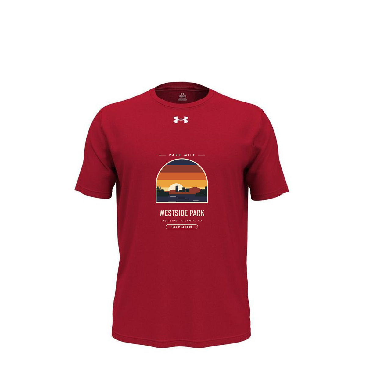 Westside Park Finisher Tech Tee in Red – front