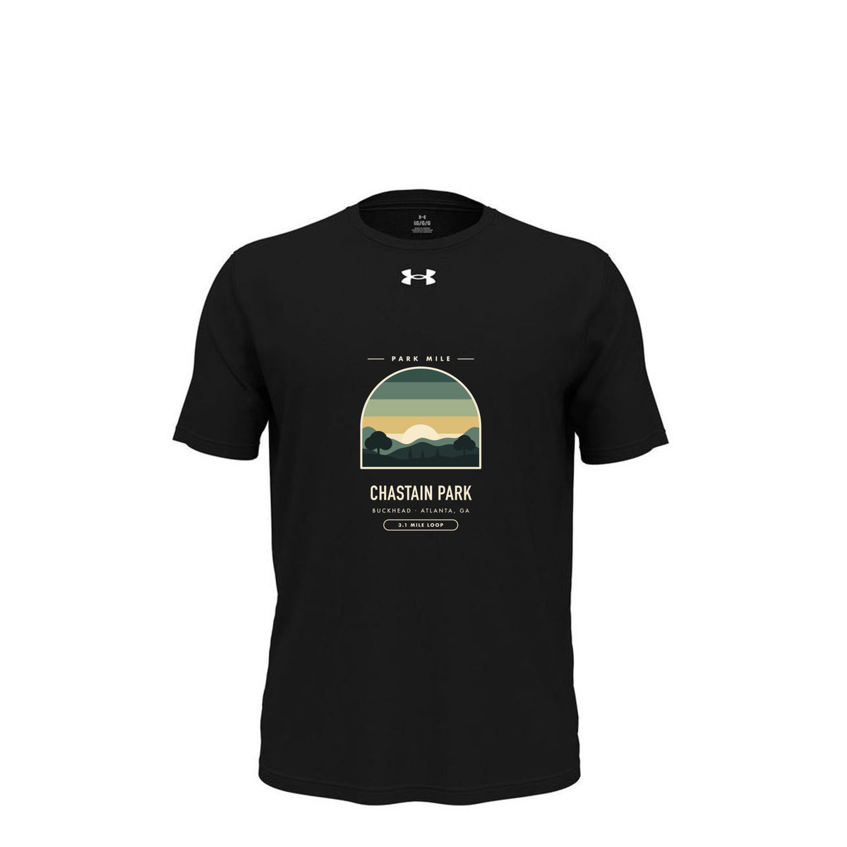 Chastain Park Finisher Tech Tee in Black – front