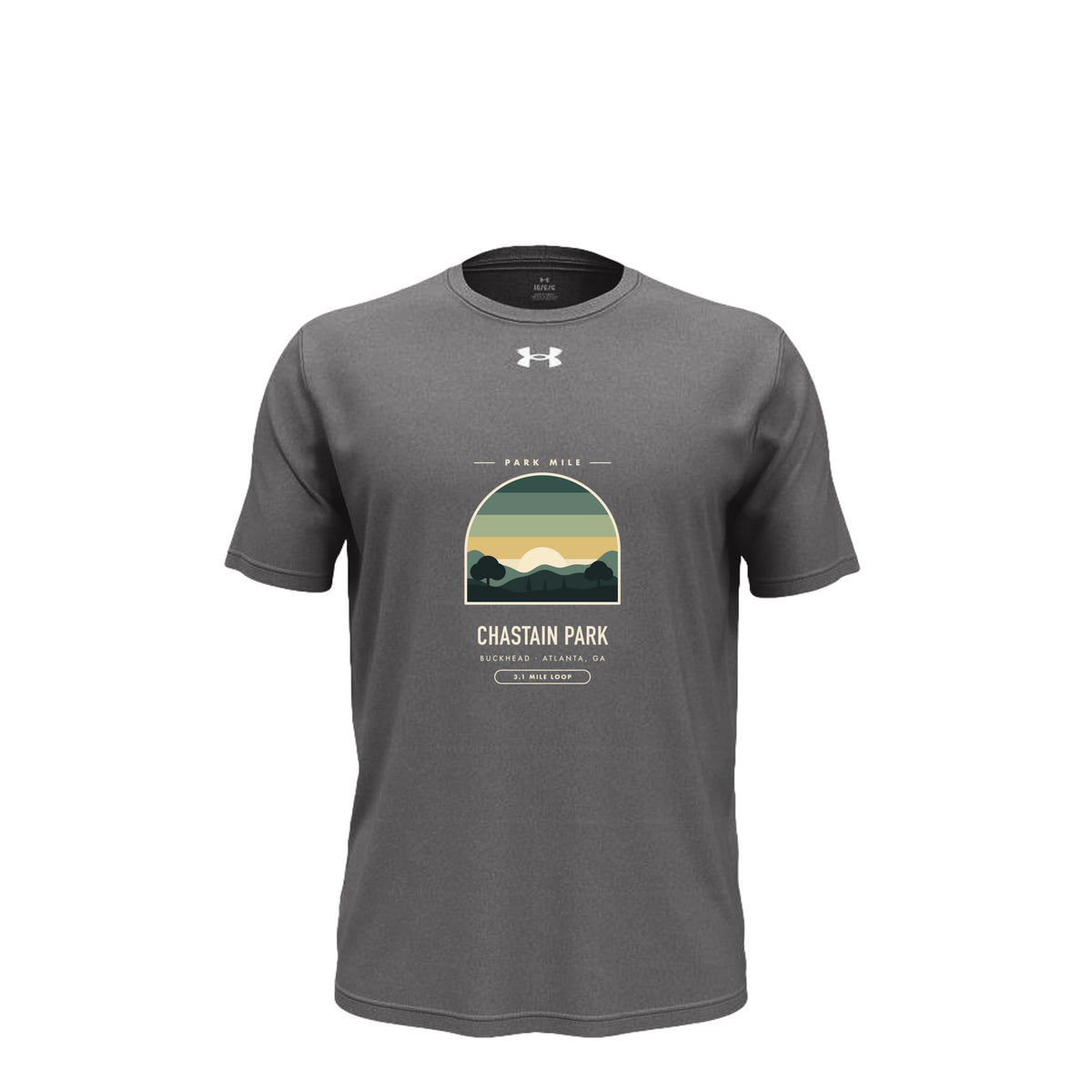 Chastain Park Finisher Tech Tee in Castlerock – front