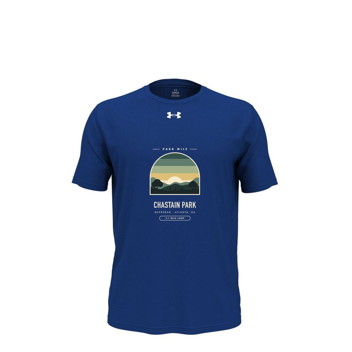 Chastain Park Finisher Tech Tee in Royal – front