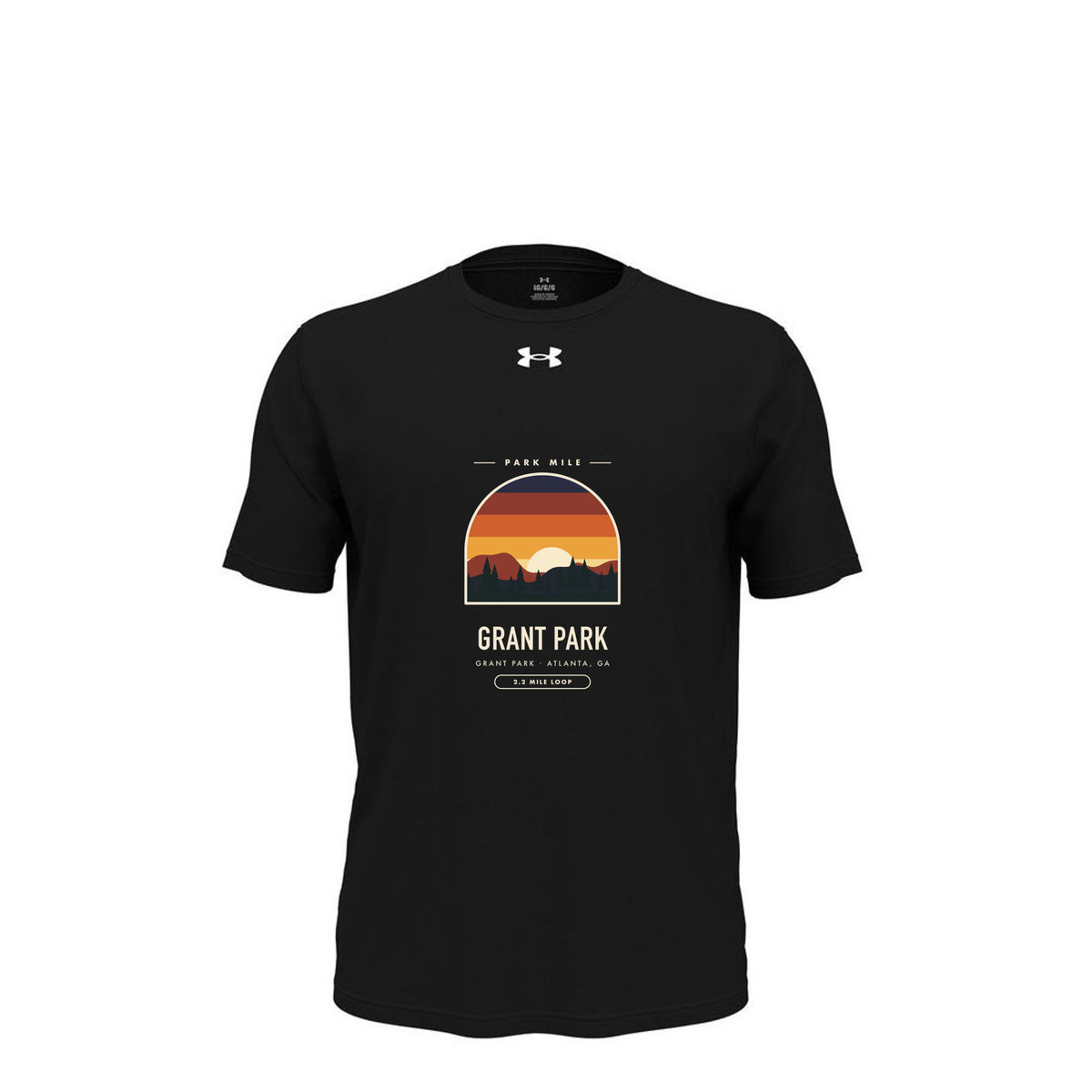 Grant Park Finisher Tech Tee in Black – front