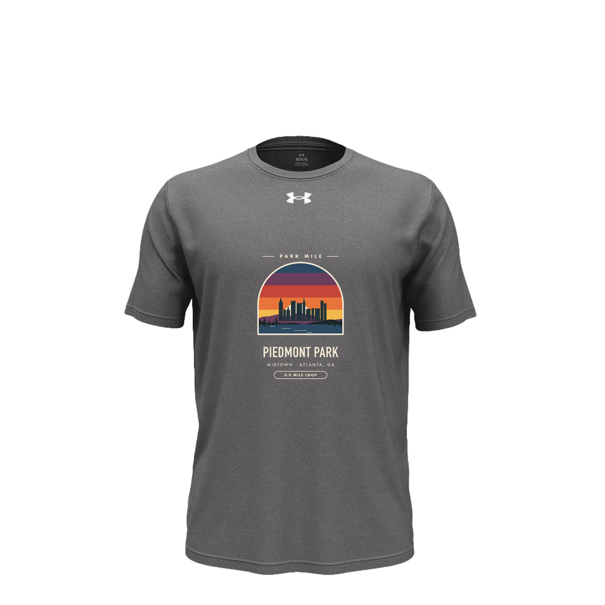 Piedmont Park Finisher Tech Tee in Castlerock – front