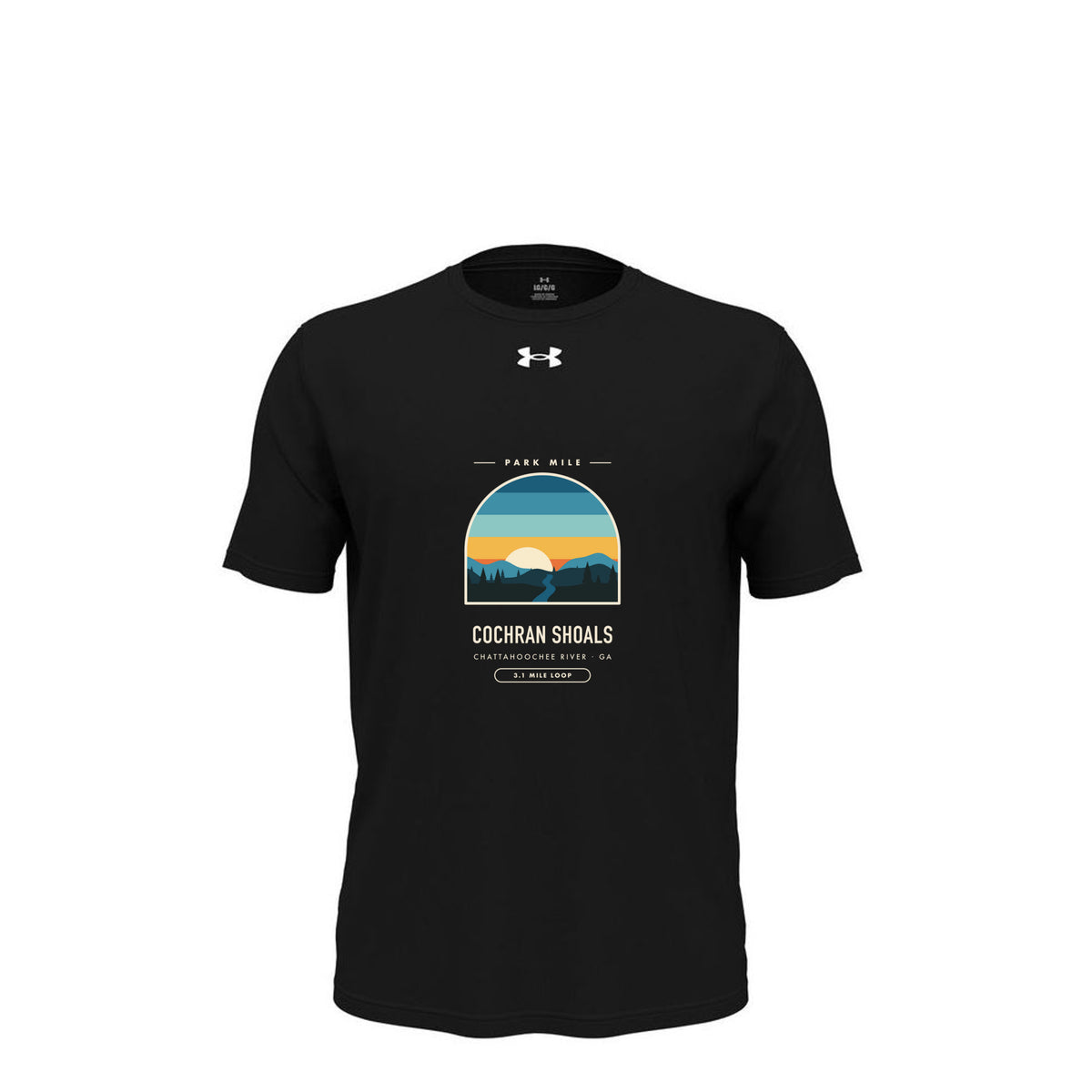 Cochran Shoals Finisher Tech Tee in Black – front