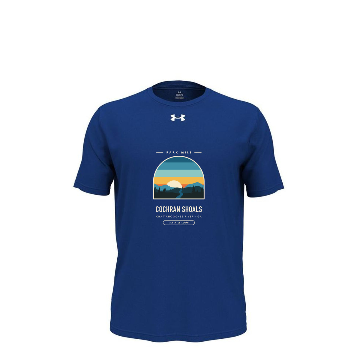 Cochran Shoals Finisher Tech Tee in Royal – front