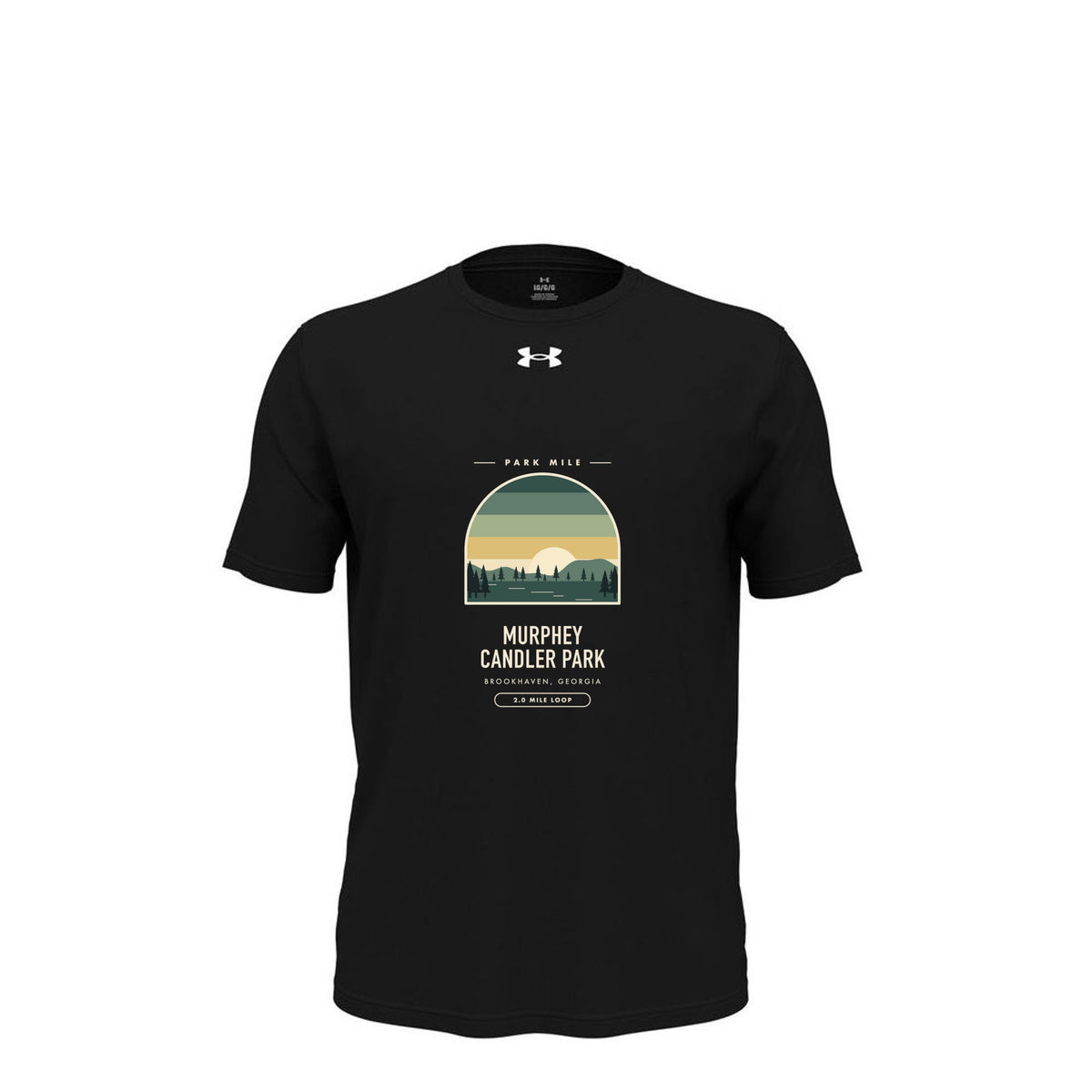 Murphey Candler Park Finisher Tech Tee in Black – front