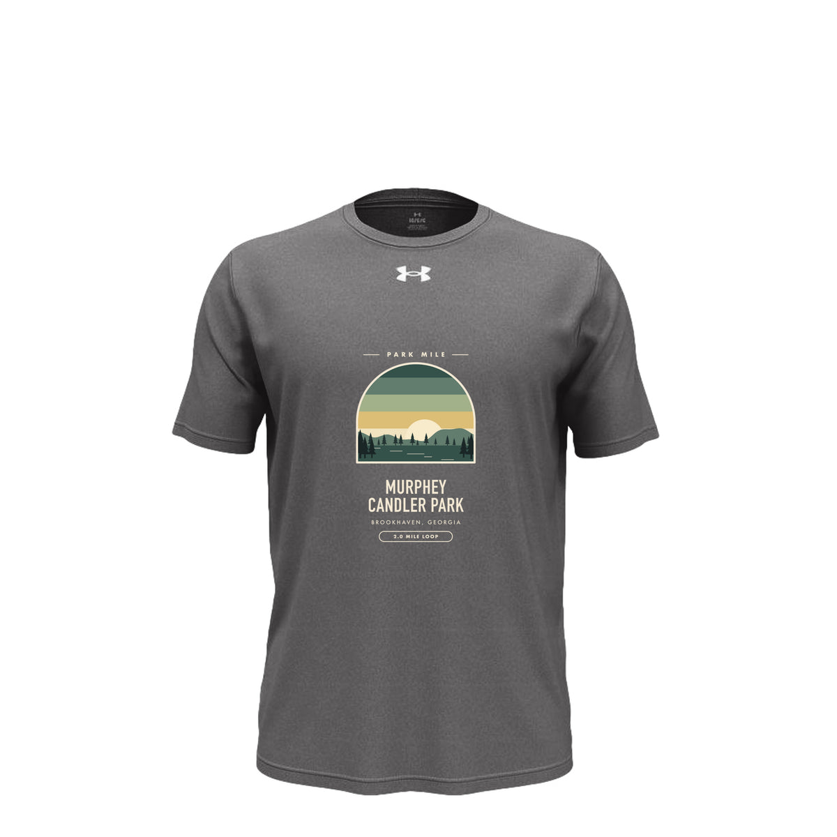 Murphey Candler Park Finisher Tech Tee in Castlerock – front