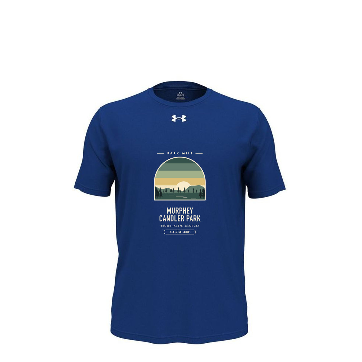 Murphey Candler Park Finisher Tech Tee in Royal – front