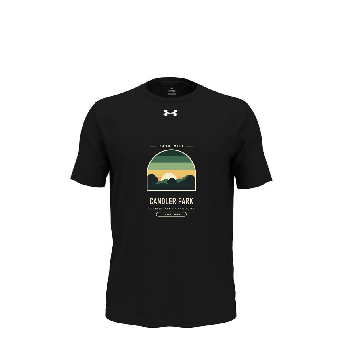 Candler Park Finisher Tech Tee in Black – front