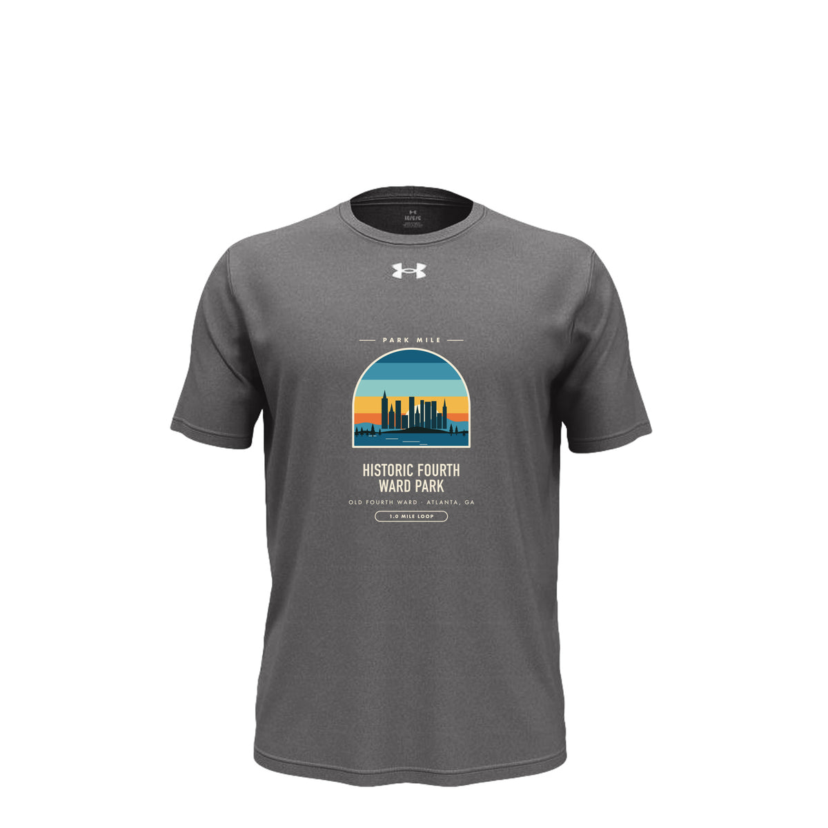 Historic Fourth Ward Park Finisher Tech Tee in Castlerock – front
