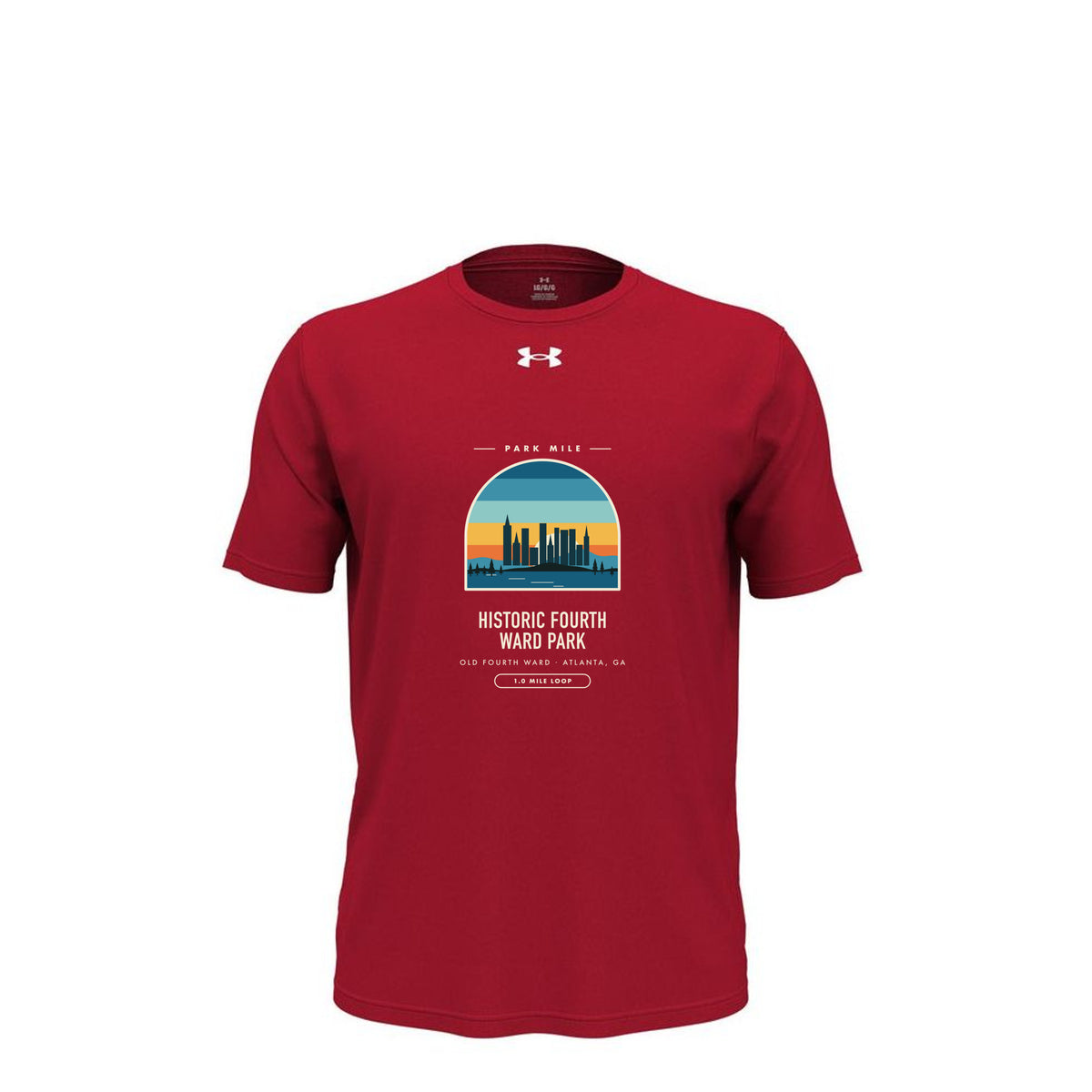 Historic Fourth Ward Park Finisher Tech Tee in Red – front