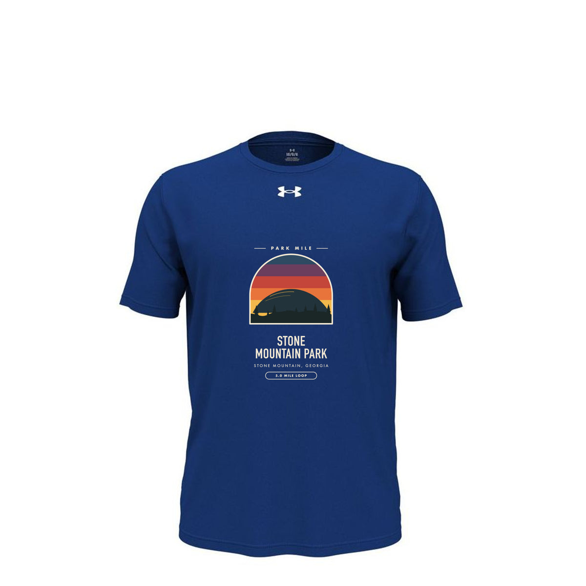 Stone Mountain Park Finisher Tech Tee in Royal – front