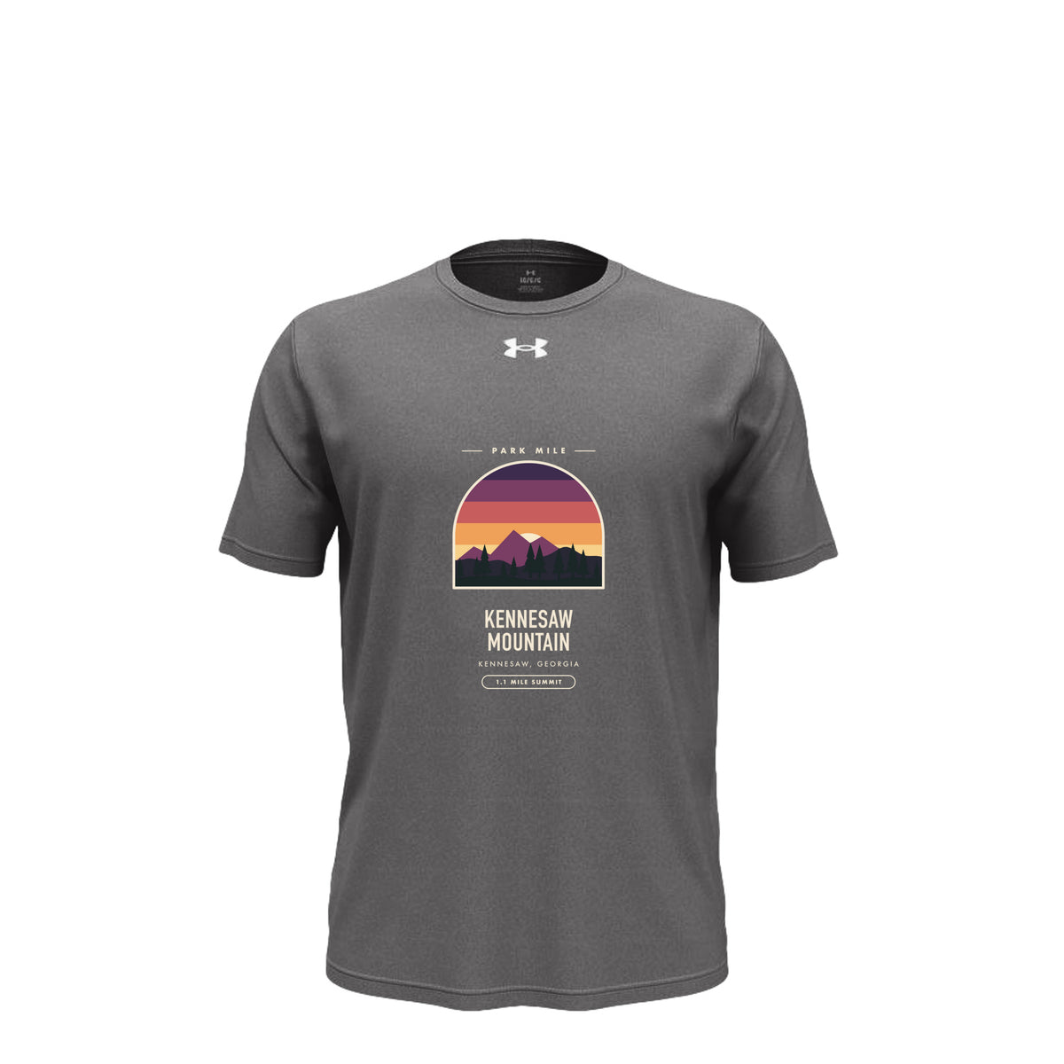 Kennesaw Mountain Finisher Tech Tee in Castlerock – front