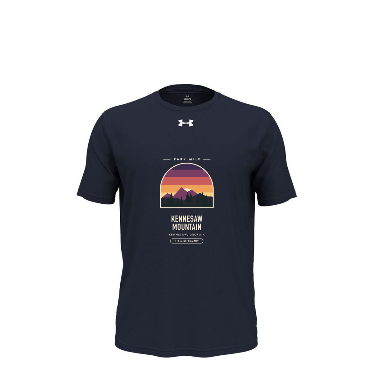 Kennesaw Mountain Finisher Tech Tee in Midnight Navy – front