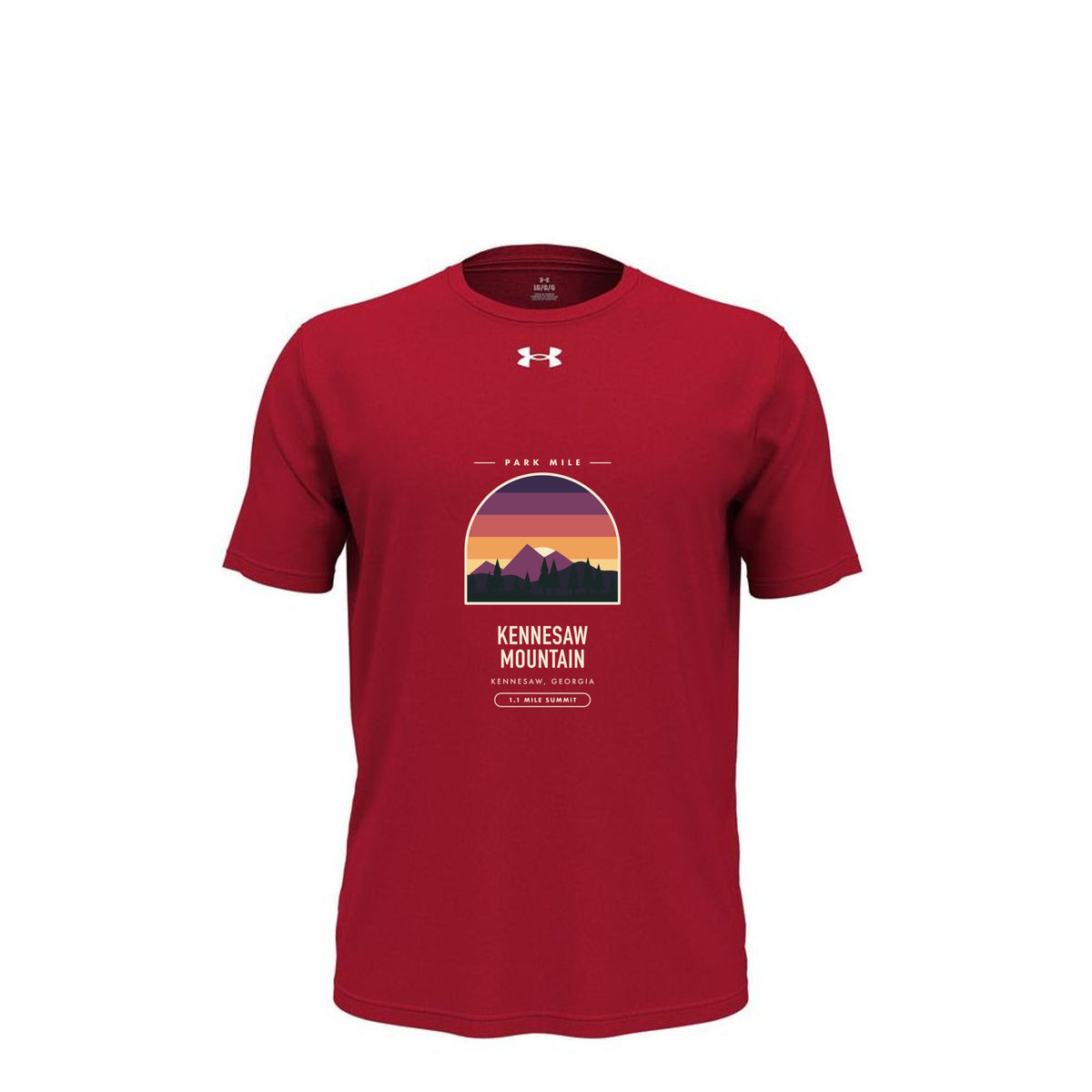 Kennesaw Mountain Finisher Tech Tee in Red – front