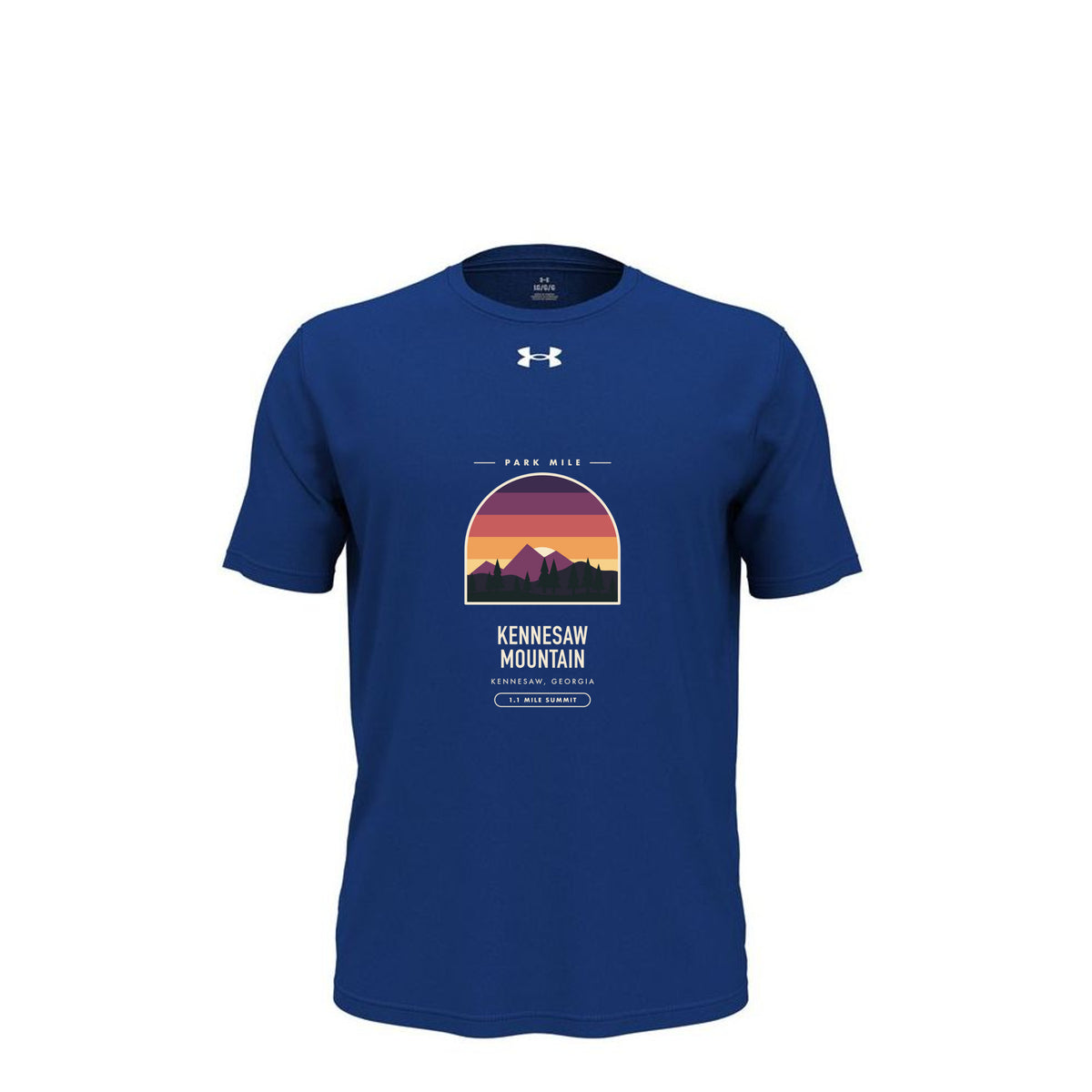 Kennesaw Mountain Finisher Tech Tee in Royal – front