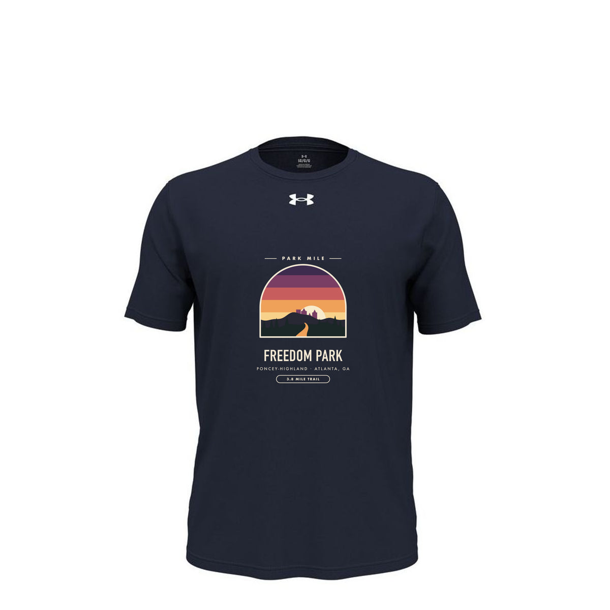 Freedom Park Finisher Tech Tee in Midnight Navy – front