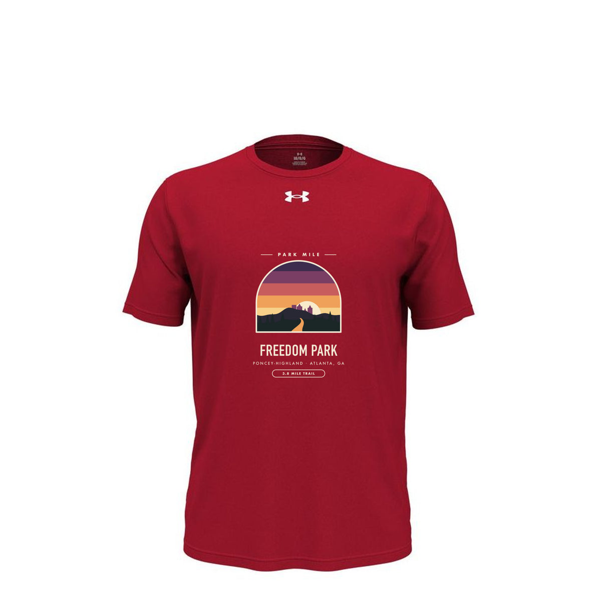 Freedom Park Finisher Tech Tee in Red – front
