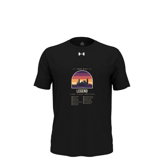 Park Mile Legend Tech Tee in Black – front