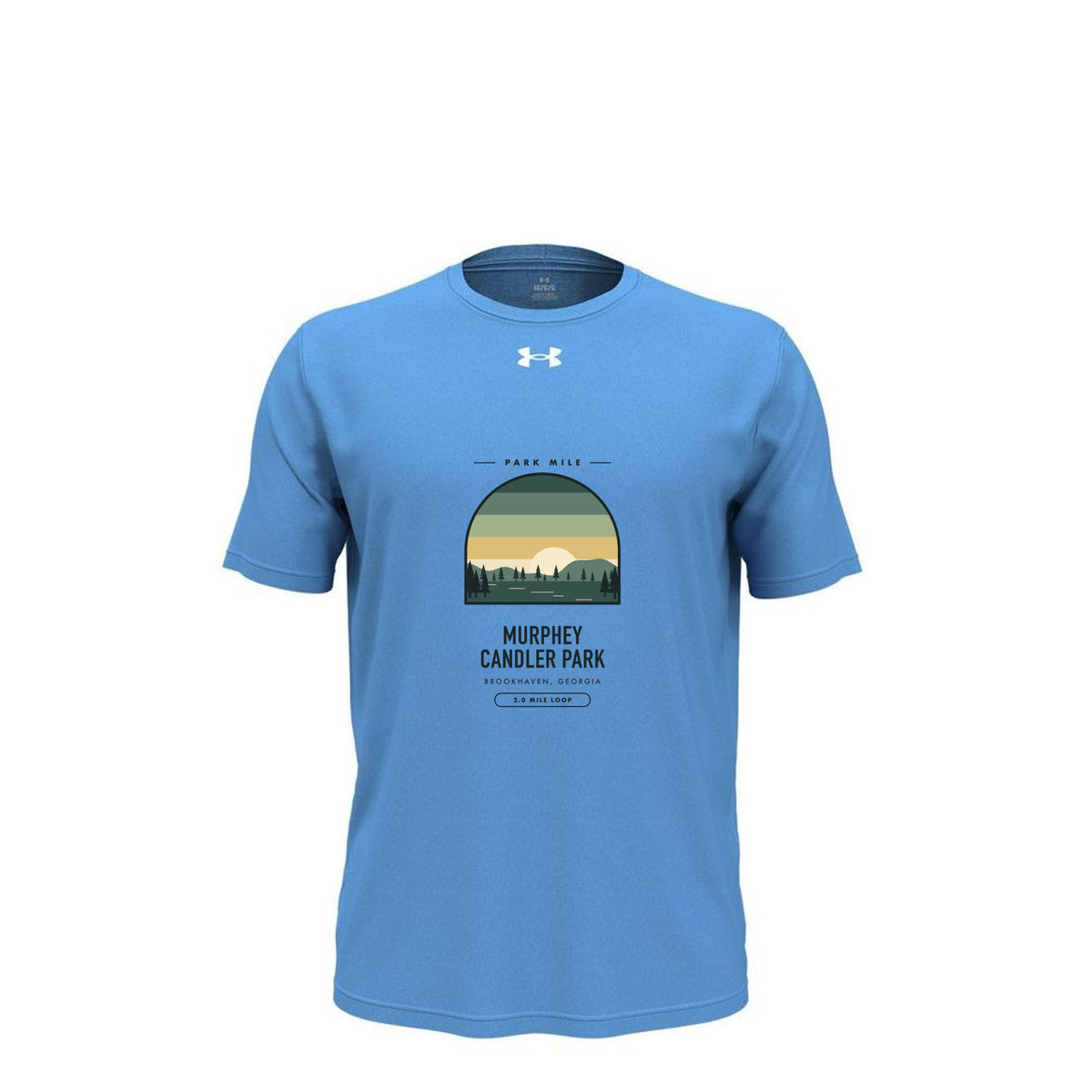 Murphey Candler Park Finisher Tech Tee (Light) in Carolina Blue – front