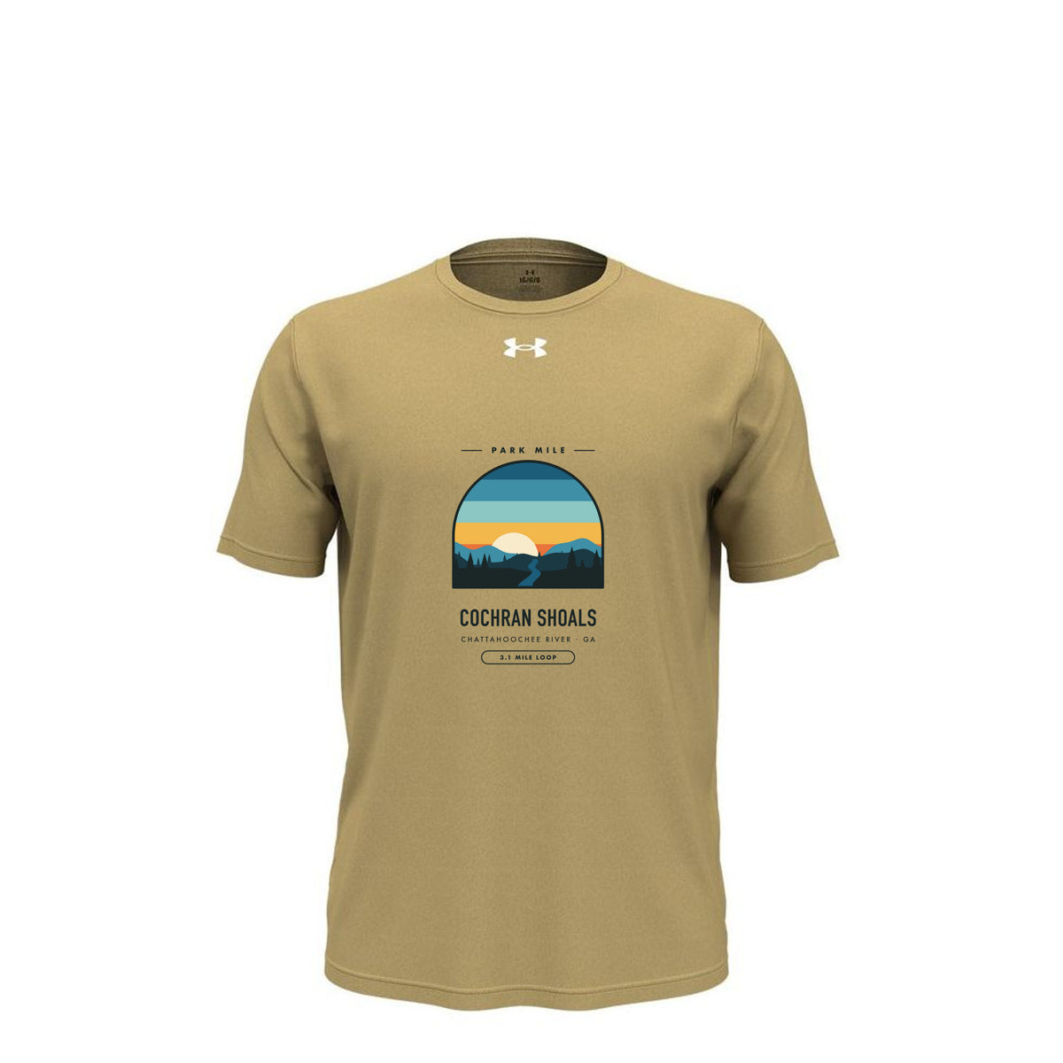 Cochran Shoals Finisher Tech Tee (Light) in Team Vegas Gold – front