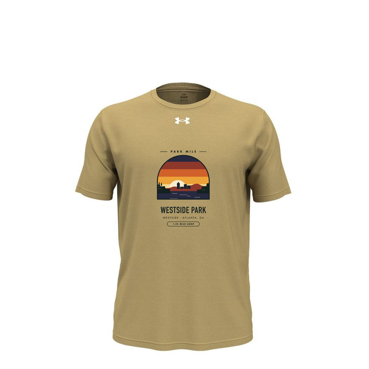 Westside Park Finisher Tech Tee (Light) in Team Vegas Gold – front