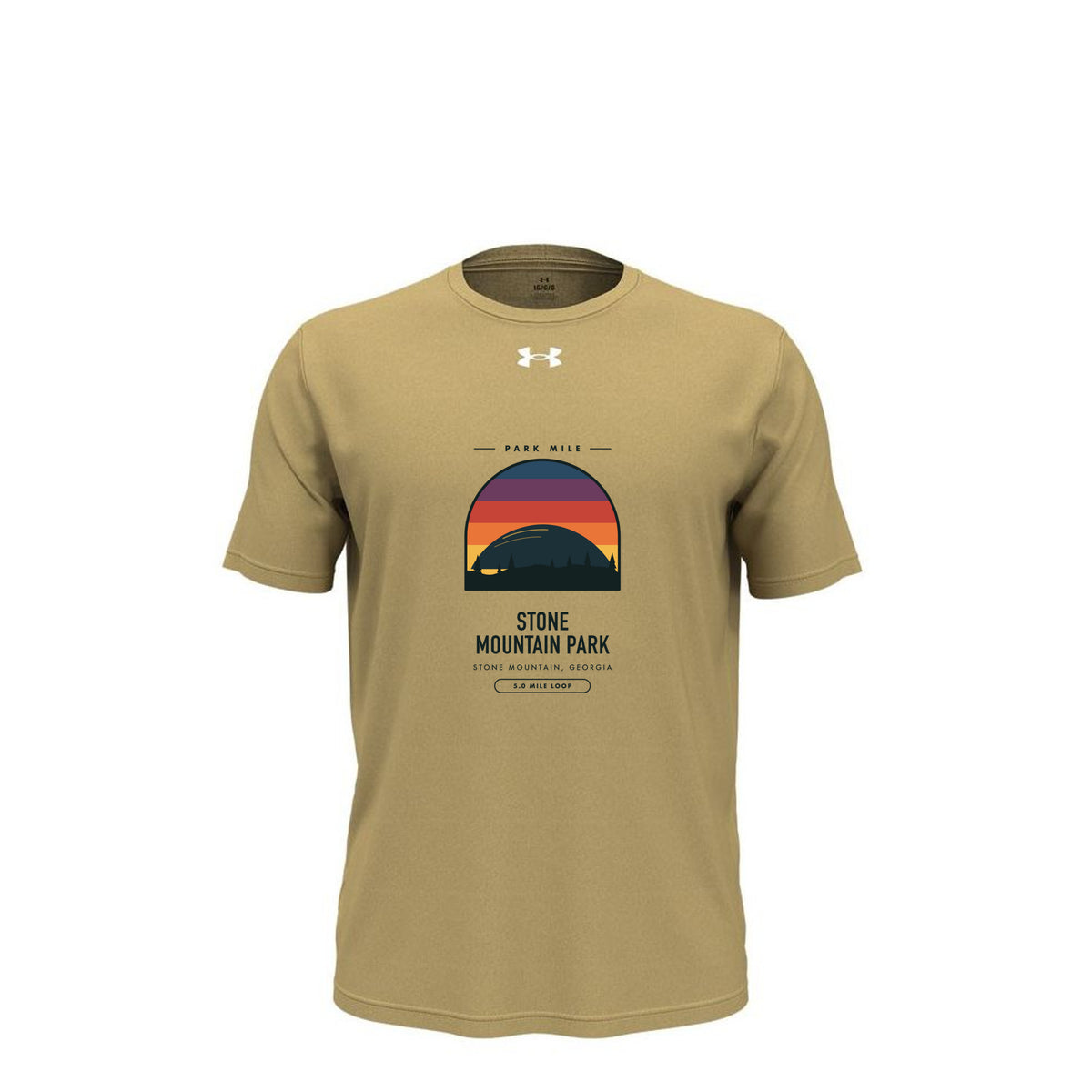 Stone Mountain Park Finisher Tech Tee (Light) in Team Vegas Gold – front