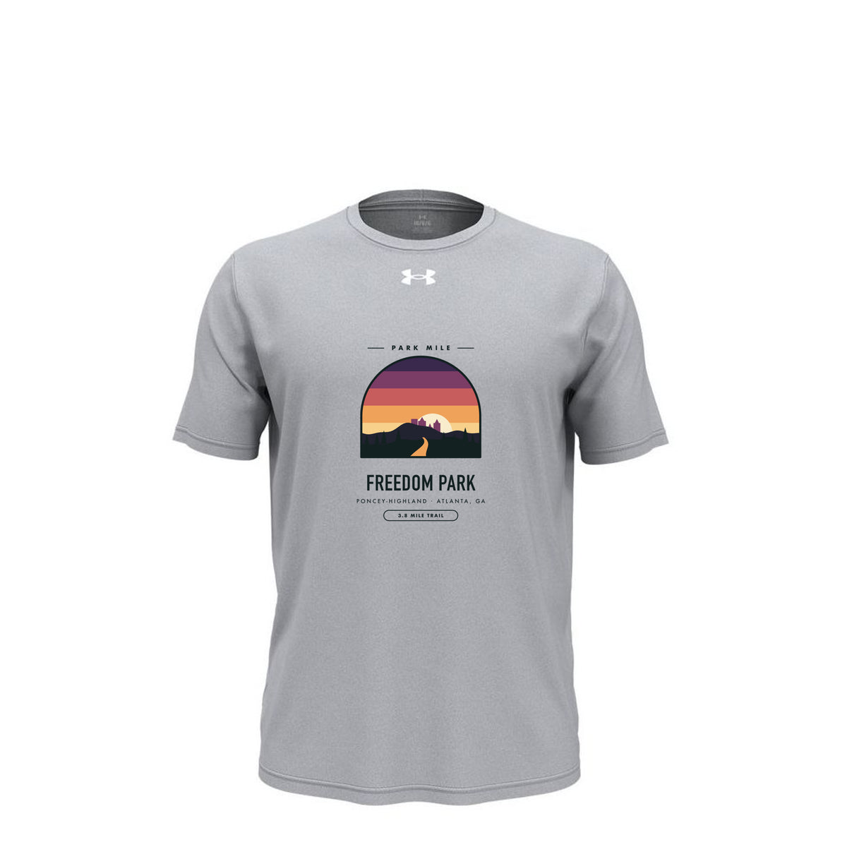 Freedom Park Finisher Tech Tee (Light) in Mod Grey Light Heather – front