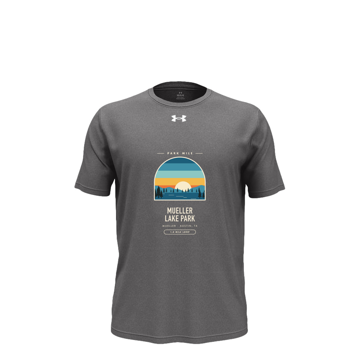 Mueller Lake Park Finisher Tech Tee in Castlerock – front