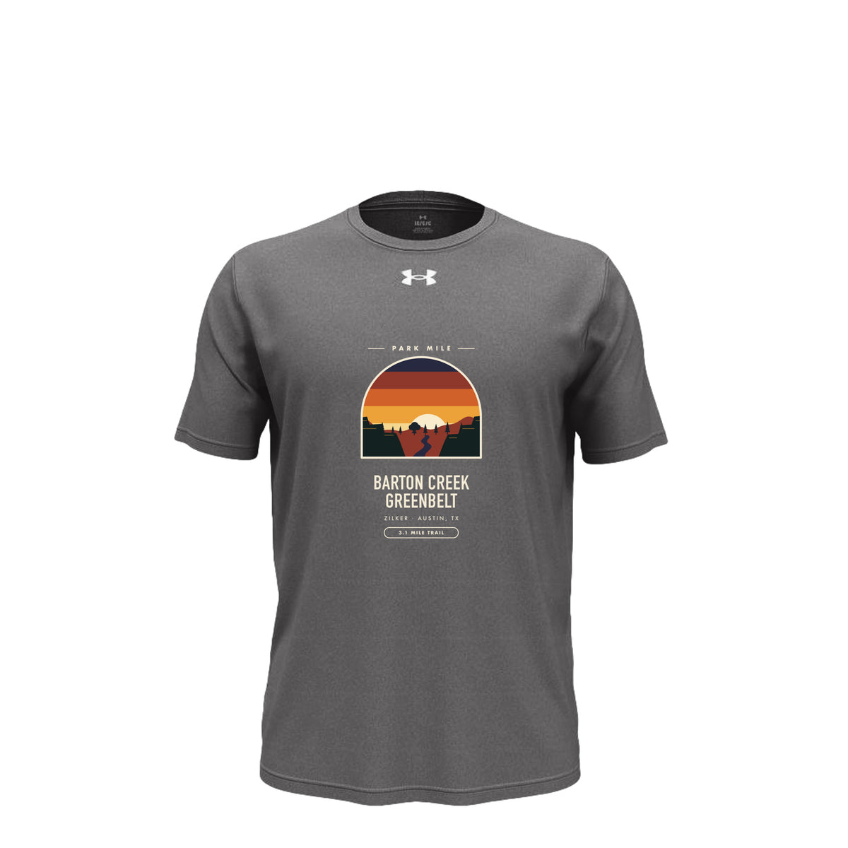 Barton Creek Greenbelt Finisher Tech Tee in Castlerock – front