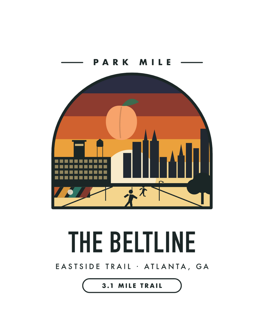Atlanta BeltLine Park Mile medal