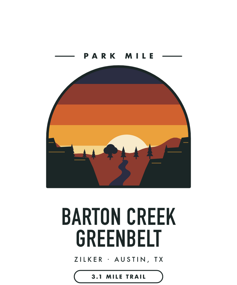 Barton Creek Greenbelt Park Mile medal