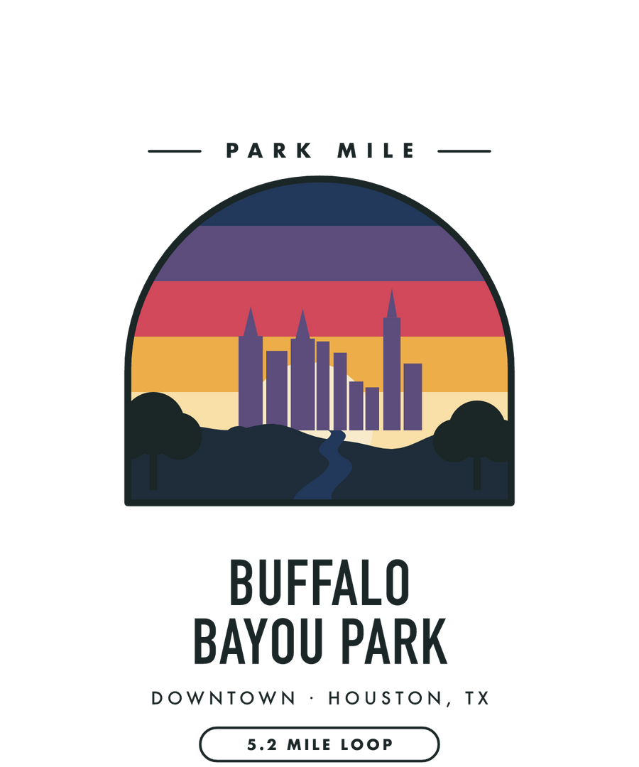 Buffalo Bayou Park Park Mile medal