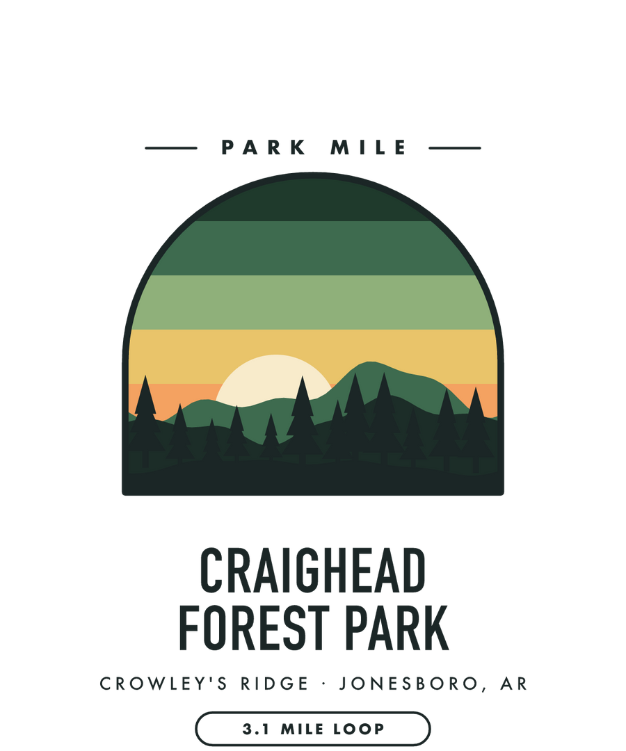Craighead Forest Park Park Mile medal