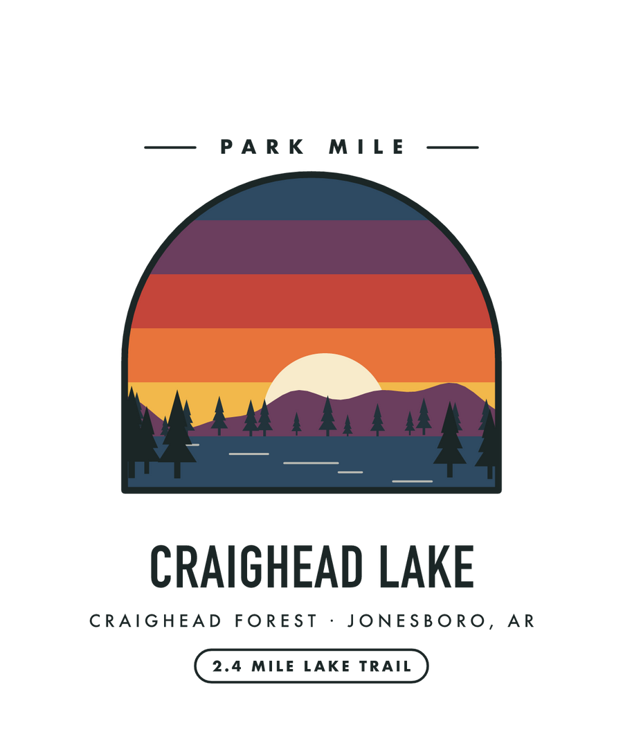 Craighead Lake Park Mile medal