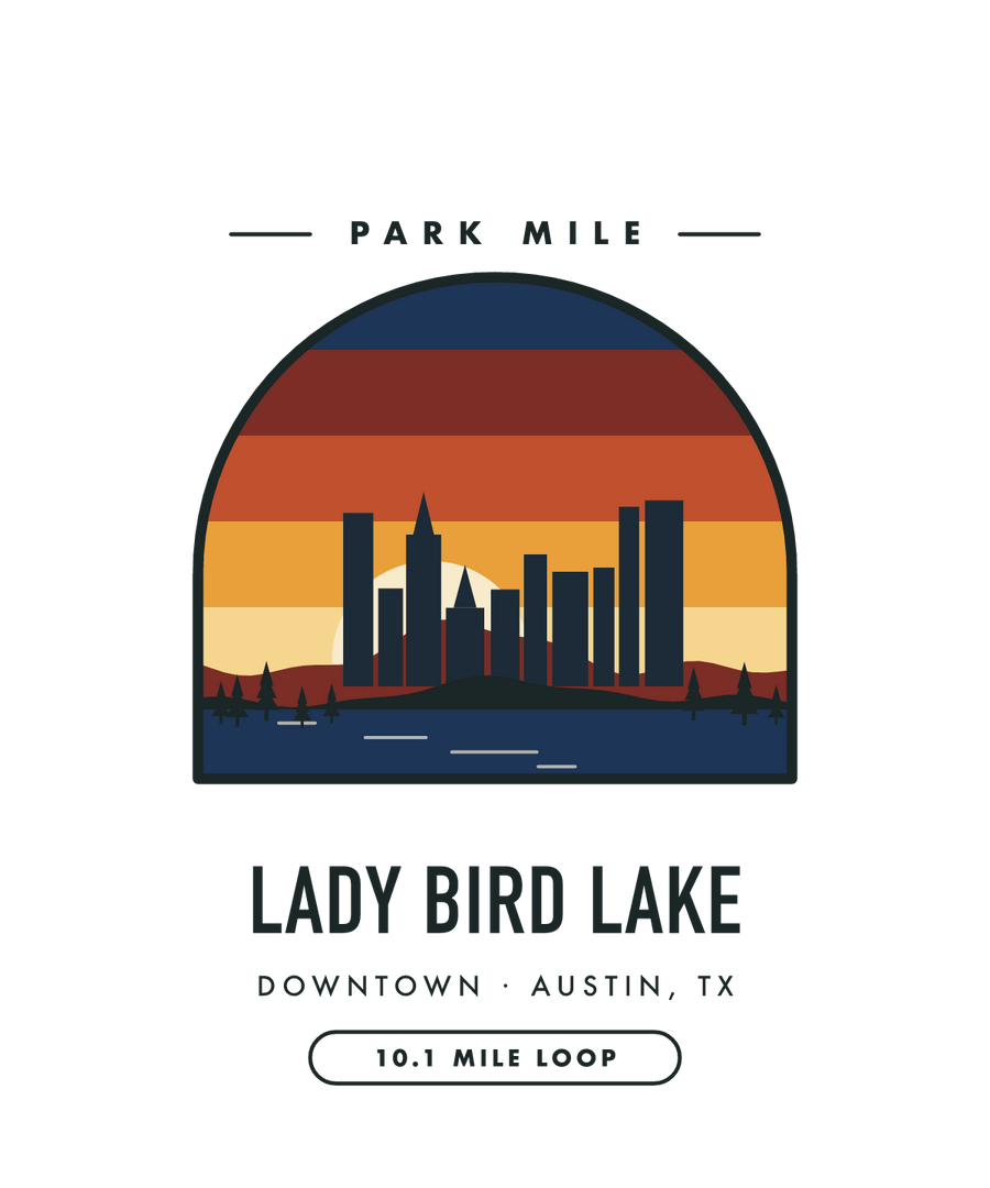 Lady Bird Lake Park Mile medal