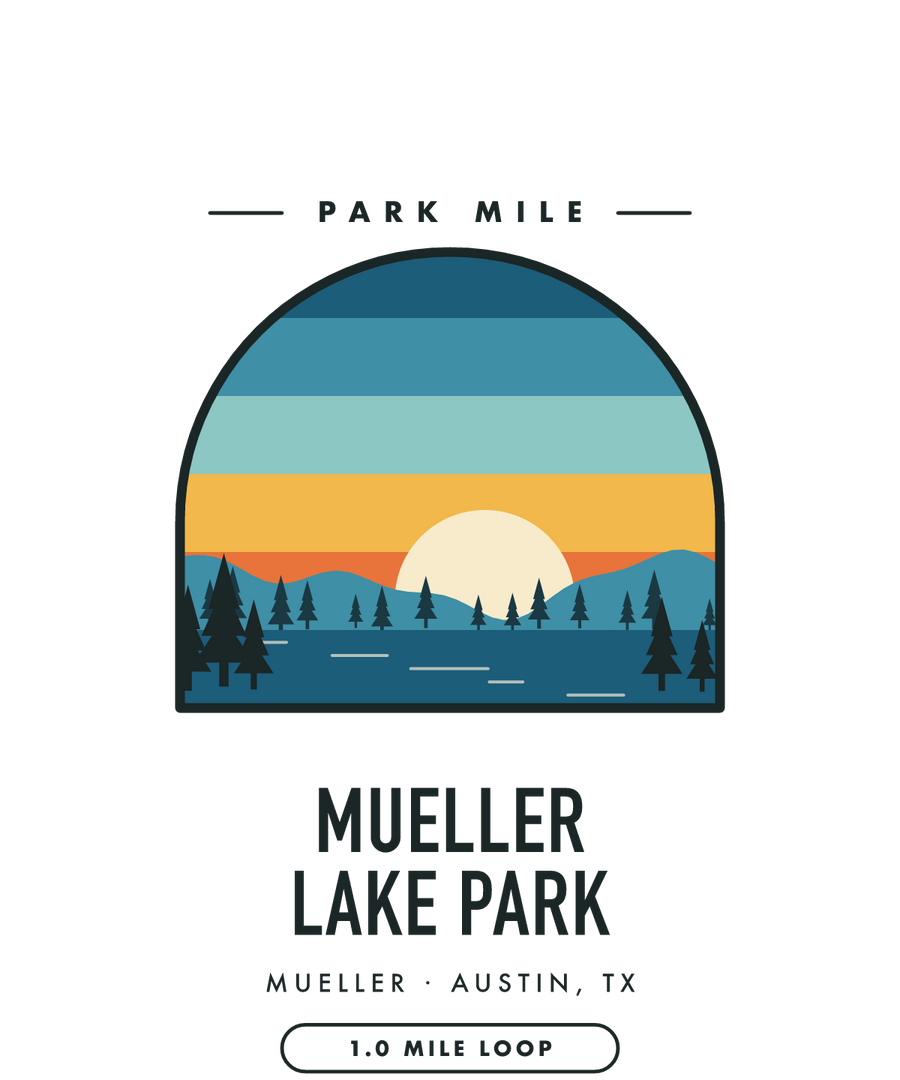 Mueller Lake Park Park Mile medal