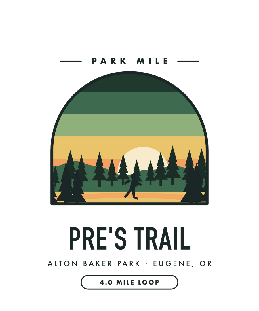Pre's Trail Park Mile medal
