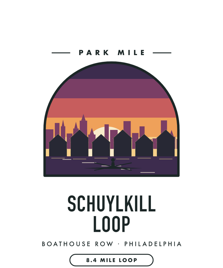 Schuylkill River Loop Park Mile medal