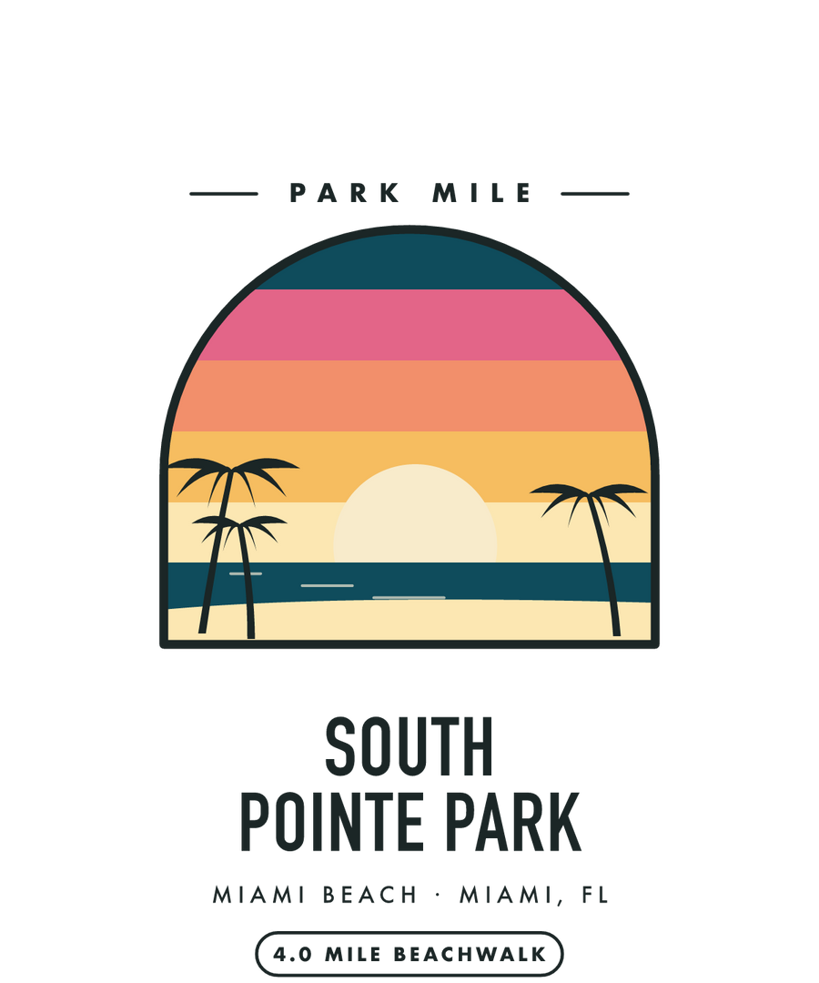 South Pointe Park Park Mile medal